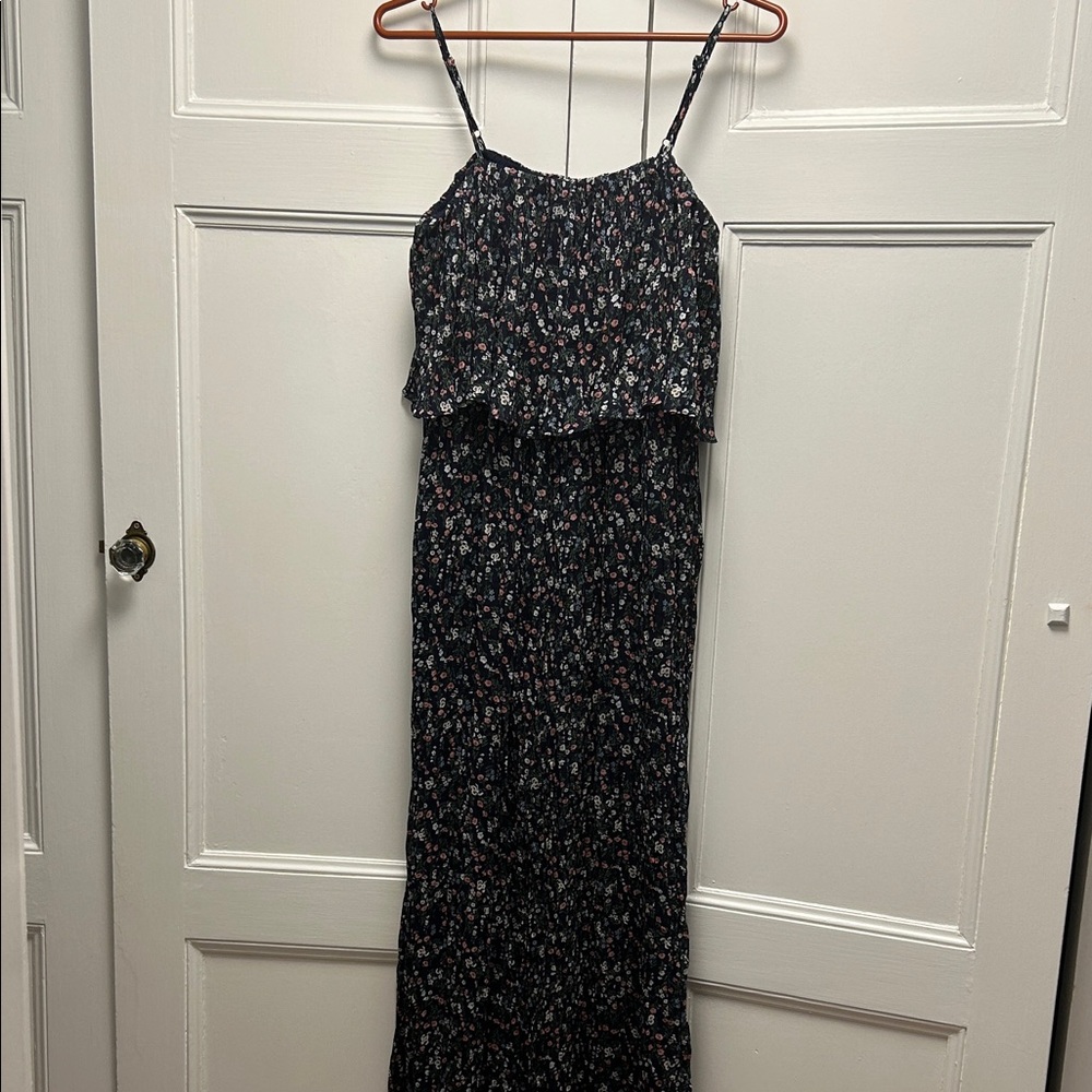 Floral Spaghetti Strap Maxi Dress